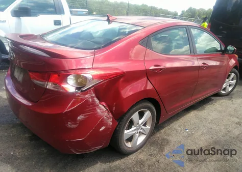 2013 Hyundai Elantra Gls from USA, damaged, VIN 5NPDH4AE3DH388183